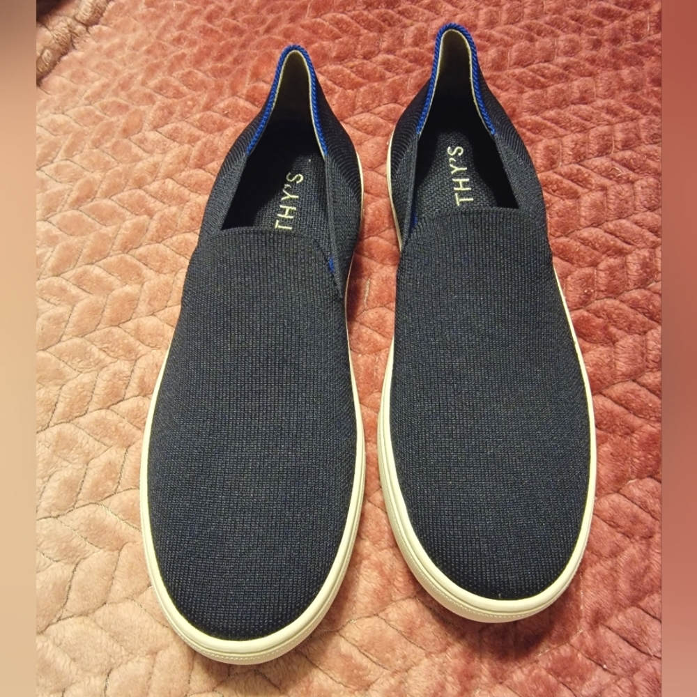Rothy's Navy Blue Slip on Sneakers